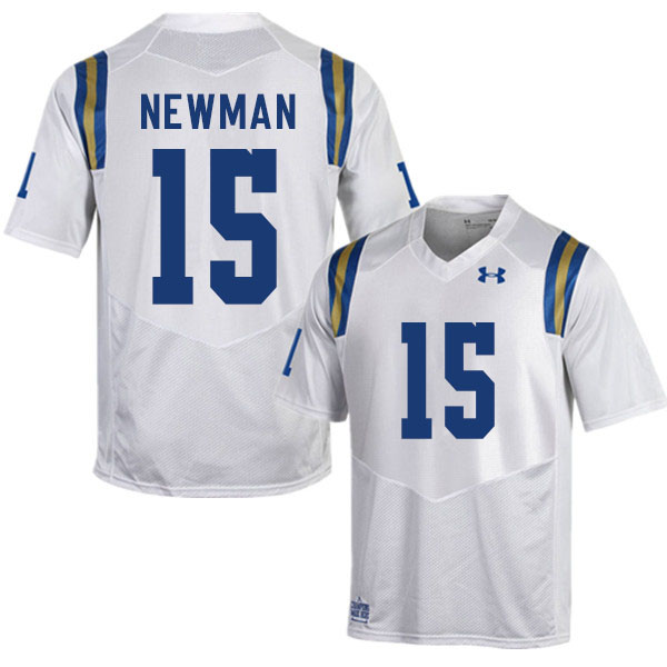 Men #15 Jake Newman UCLA Bruins College Football Jerseys Sale-White - Click Image to Close